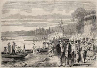 Parisli kanocular. Regates de Saint-Cloud (Aziz Bulut) 1857. 1857