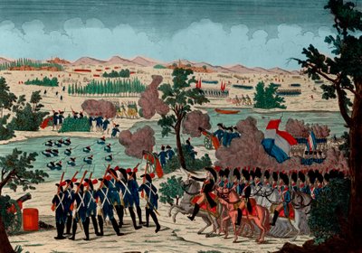 Fransız Grenadiers tarafından 11 Prairial yıl IV (20 Aralık 1800) tarihinde Mincio Passage. Bonaparte General en Chief