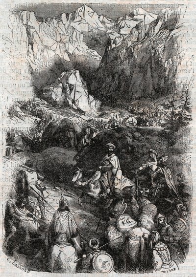 Pirenelerin Moors Tarafından Geçidi - Ariosta olarak bilinen Ludovico Ariosto