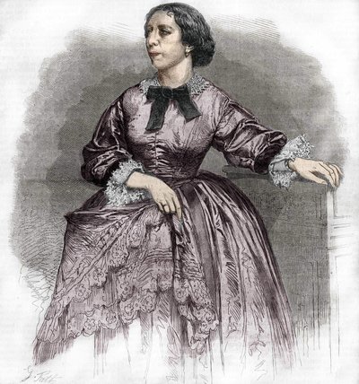 Pauline Viardot - Garcia (1821-1910), Fransız şarkıcı. by Unknown artist