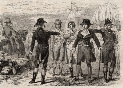 Pierre Antoine Antonelle (Pierre-Antoine Antonelle) (1747-1817) ve arkadaşları Lafayette