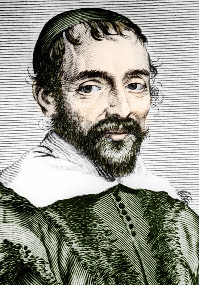 Pierre Gassendi (1592-1655), Fransız filozof, astronom, matematikçi ve fizikçi. by Unknown artist