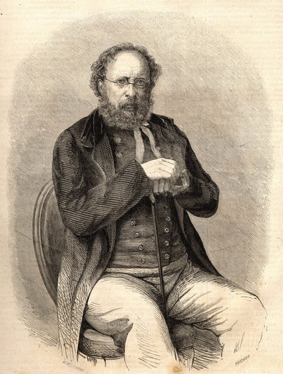 Pierre Joseph Proudhon (1809 - 1865). Fransız sosyalist teorisyen, anarşizmin öncüsü. 1865