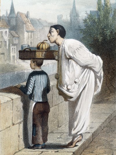 Pierrot bir meyve kokuyor - ve.n.d., 19. yüzyılın sonları by Unknown artist