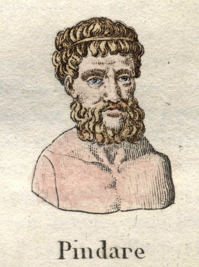 Pindare (MÖ 518-v. 438), Yunan opera şairi. by Unknown artist