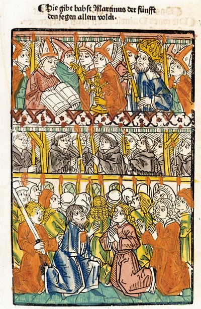 Papa V. Martin (1368 - 1431) seçilen Konstanz Konsili
