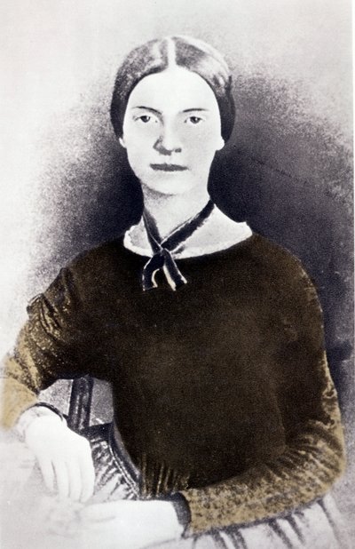 1846-1847 dolaylarında bir fotoğraftan Amerikalı şair Emily Dickinson