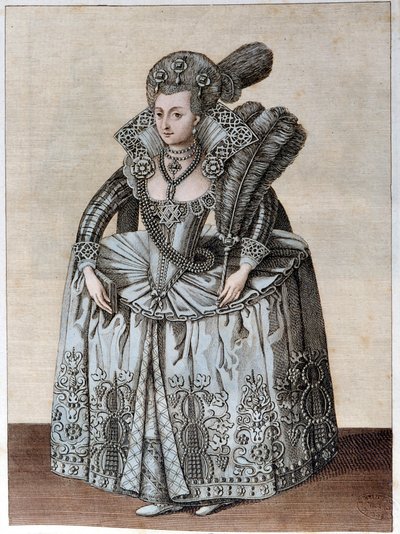 Danimarka Kraliçesi Anne'nin Portresi (Kopenhag by Unknown artist