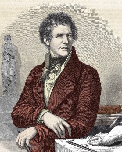 Antonio Canova (1757 - 1822) heykeltıraş portresi by Unknown artist