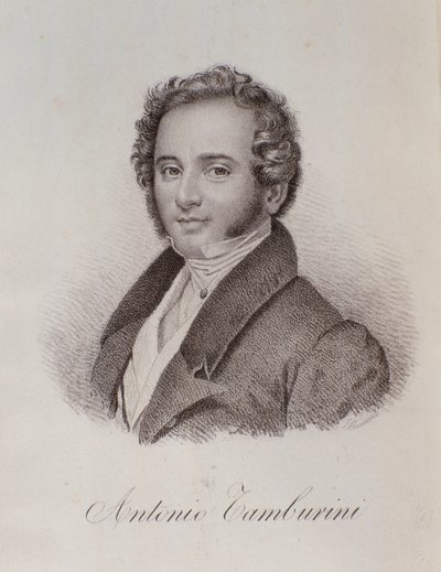 Antonio Tamburini'nin portresi (gravür by Unknown artist