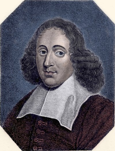 Baruch de Spinoza'nın portresi (1632 - 1677) Bento de Espinosa veya Benedictus de Spinoza veya Benoit de Spinoza olarak da bilinen Hollandalı filozof. Oymak by Unknown artist