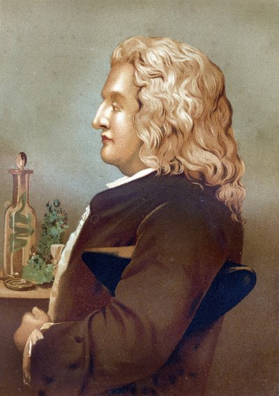 Bernard de Jussieu (1699-1777), Fransız botanikçinin portresi. Louis Figuier