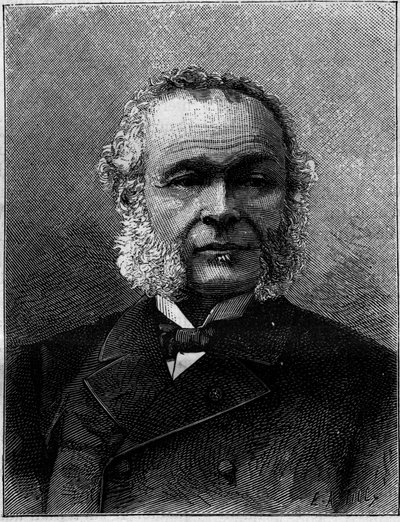 Charles Adolphe Wurtz (1817-1884), Fransız kimyager ve öğretmenin portresi. ""Doğada Gravür. Bilimin gözden geçirilmesi ve sanat ve endüstriye uygulamaları. 1884 by Unknown artist