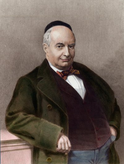 Charles Auguste Sainte Beuve (1804-1869), Fransız yazar. 19. yüzyılın gravürü. Özel koleksiyon. by Unknown artist