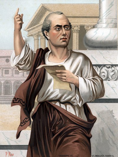 Latincede Ciceron Portresi Marcus Tullius Cicero Romalı politikacı, hatip ve yazar (Arpinum) by Unknown artist