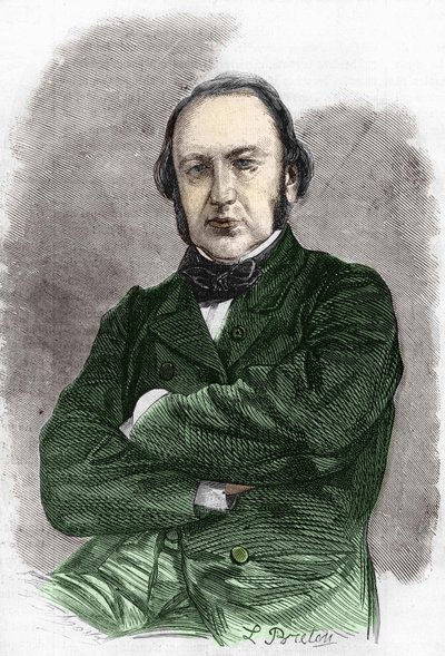 Claude Bernard (1813 - 1878), Fransız fizyolog portresi. by Unknown artist