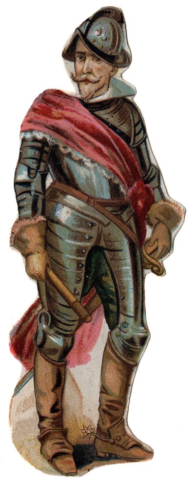 Don Ferdinand (Fernando) Alvarez de Toledo, Alba Dükü (Alba) (1507-1582) portresi. Kromolitografi, 19. yüzyıl sonu. by Unknown artist