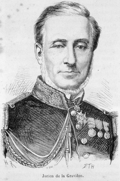 Edmond Jurien de La Graviere (1812-1892), Fransız Amiral