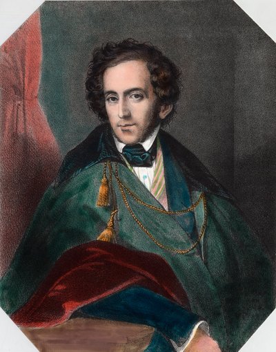 Alman orkestra şefi ve besteci Felix Mendelssohn