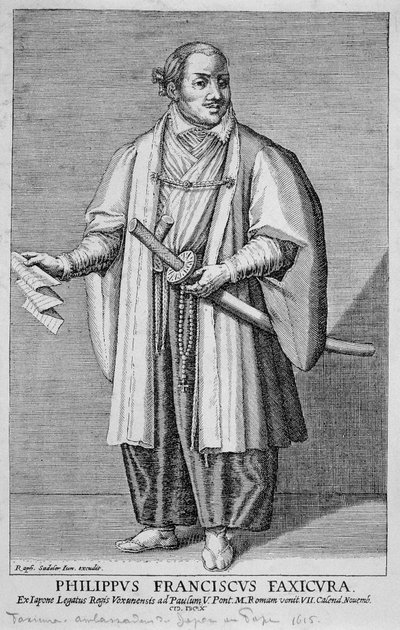 Portrait of Filippo Francesco Faxicura (Philip Francis Faxicura or Tsunenaga Hasekura by Unknown artist
