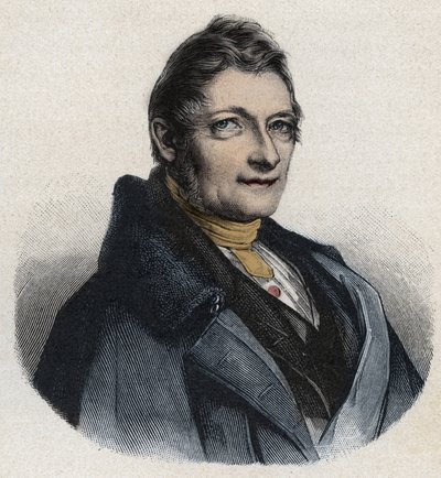 Franz Xaver Gabelsberger (1789-1849) İngiliz mucit portresi by Unknown artist