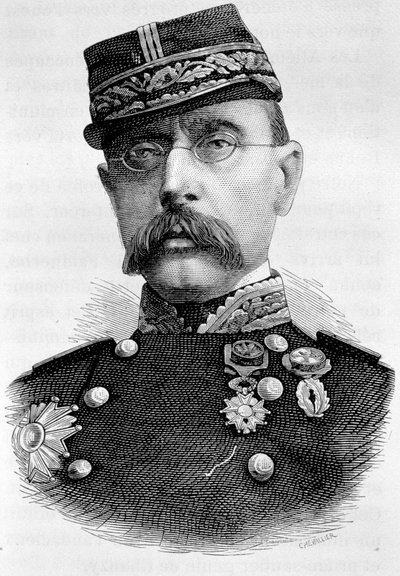 General Louis Faidherbe, Fransız sömürgeci (1818 - 1889) portresi. 19. yüzyıl gravürü. by Unknown artist