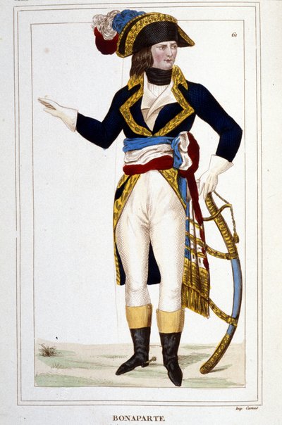 Üniformalı General Napolyon Bonapart (1769 - 1821) portresi. by Unknown artist