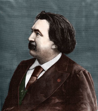 Gustave Dore (1832-1883), Fransız ressam ve karikatürist portresi. by Unknown artist