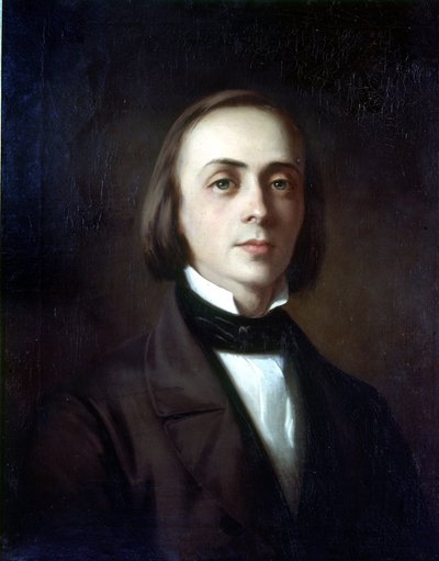 Hans von Bulow'un (1830 - 1894) portresi, Alman orkestra şefi. Boyamak. Wagner Müzesi Bayreuth. by Unknown artist