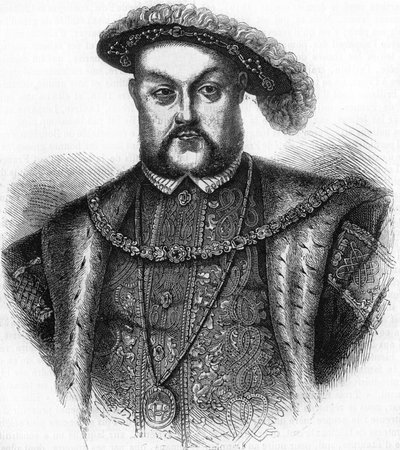Henry, İngiltere ve İrlanda Kralı (1491-1547) portresi. by Unknown artist