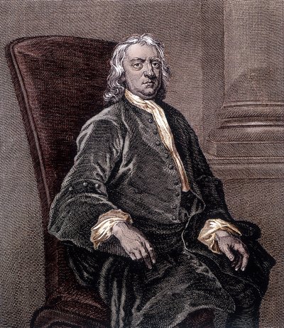 Bir Koltukta Oturan Isaac Newton