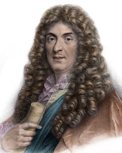 19. yüzyıl gravür Jean-Baptiste Lully portresi - Jean Baptiste Portresi (Lully (Giovanni Battista Lulli) (1632-1687) by Unknown artist