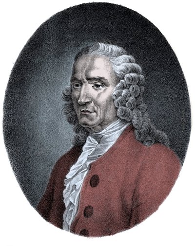 Jean-Philippe (Jean Philippe) Rameau (1683-1764), Fransız bestecinin portresi. by Unknown artist