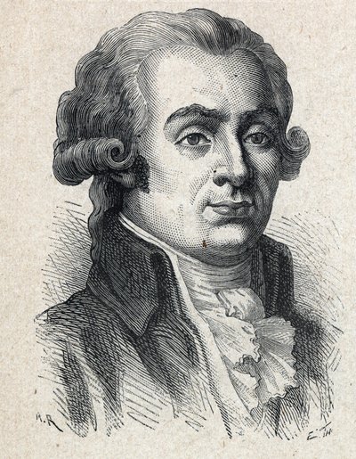 Jerome Petion de Villeneuve (1756-1794), Fransız politikacı portresi. by Unknown artist