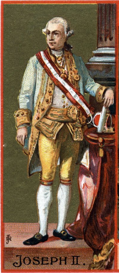 Joseph II (1741-1790), Avusturya Arşidükü, Kutsal İmparatorluğun İmparatoru (seçilmiş, taç değil) (1765-1790) portresi. by Unknown artist