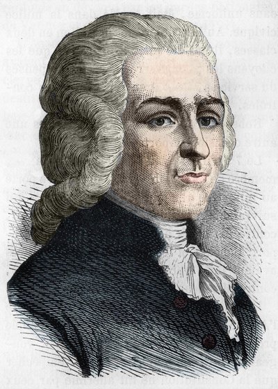 Joseph Ignace Guillotin (1738-1814), Fransız hekim ve politikacı portresi by Unknown artist