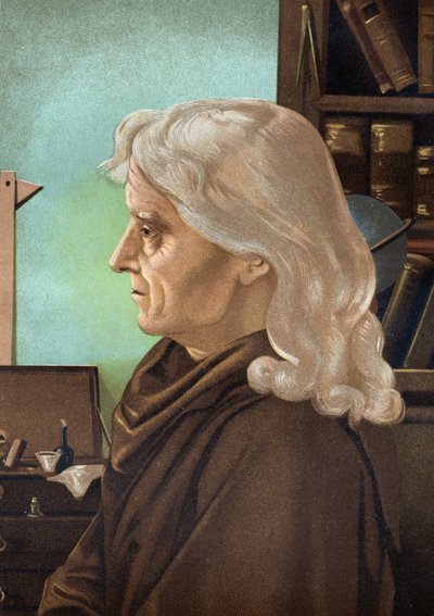 Joseph Jérôme Lefrançois de Lalande, Fransız astronom (1732-1807) portresi. Louis Figuier