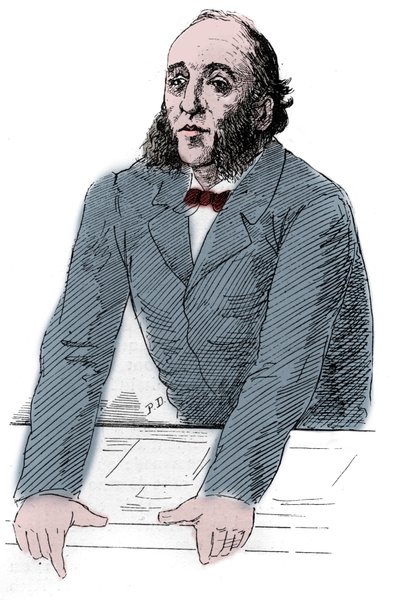 Jules Ferry (1832-1893), Fransız politikacı portresi. “Resimli Dünya”da Gravür by Unknown artist