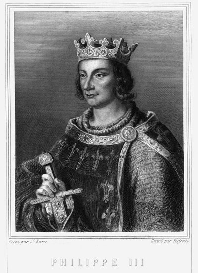 Philip the Hardi (1245-1285) (Capetian hanedanı) olarak bilinen Fransa Kralı III. Philip