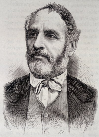 Louis Charles Delescluze, Fransız gazeteci ve politikacı portresi (1809-1871) by Unknown artist