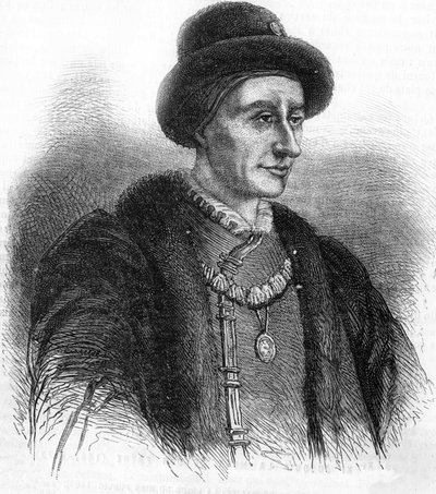 Fransa Kralı Louis XI (1423-1483) portresi. by Unknown artist