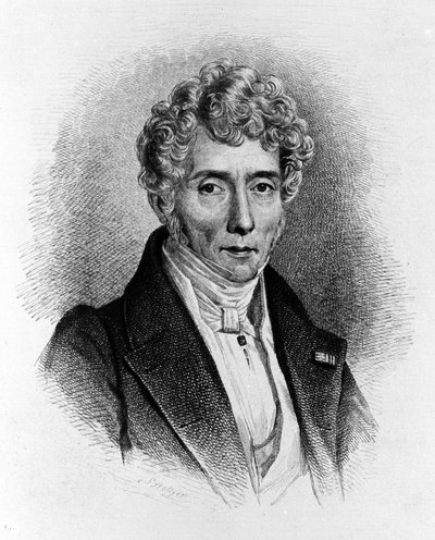 İtalyan besteci Luigi Cherubini'nin (1760-1842) portresi. by Unknown artist