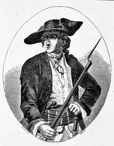 Mandrin portresi - gravür by Unknown artist