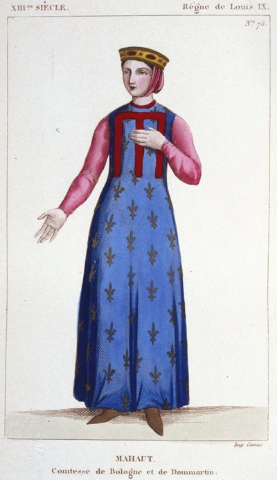 Mathilde de Dammartin (yaklaşık 1202-1259) veya Mahaut, Boulogne Kontesi ve Dammartin (Mathilde II) ve d
