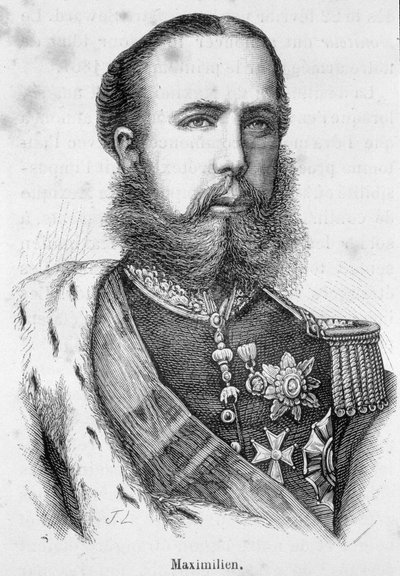 Meksikalı I. Maximilian veya Ferdinand Maximilian Joseph, İmparatorluk Prensi ve Avusturya Arşidükü, Macaristan Kraliyet Prensi ve Boheme (1832-1867) portresi by Unknown artist
