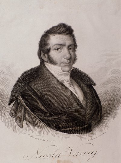 Nicola Vaccai'nin portresi (gravür by Unknown artist