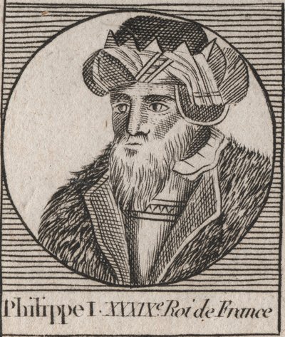 Philip I (1060 - 1108), Fransa Kralı - Philip I (1053-1108) Fransa Kralı - Charles Constant Le Tellier 1821 tarafından “” Instruction sur l’Histoire de France” dan gravür by Unknown artist