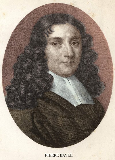 Pierre Bayle Fransız filozof ve yazar portresi (1647-1706) by Unknown artist