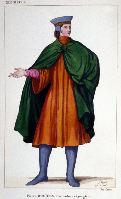 12. yüzyılın hokkabaz ve ozan Pierre Rogiers
