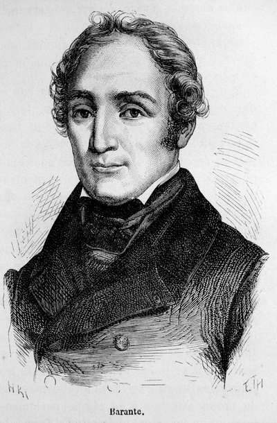 Prosper Brugiere de Barante, Fransız tarihçi ve politikacı (1782 - 1866) portresi. by Unknown artist